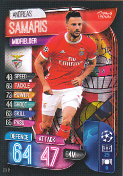 Andreas Samaris SL Benfica 2019/20 Topps Match Attax CL #BEN14